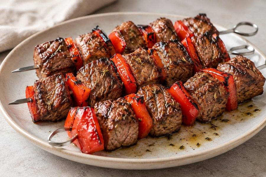 brochetas de ternera
