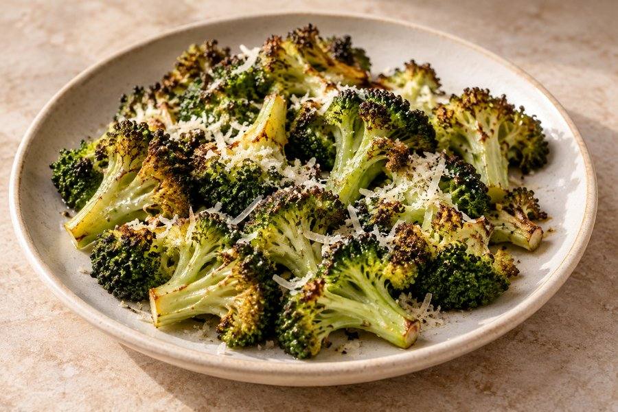 brócoli con parmesano