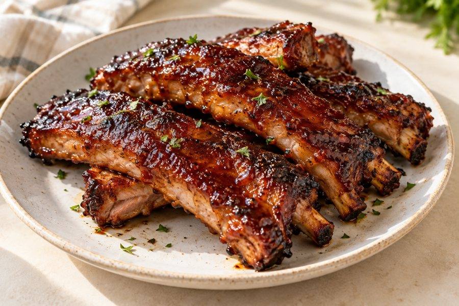 costillas bbq