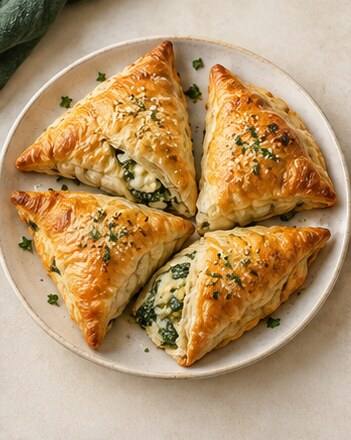 empanadillas de espinacas y queso