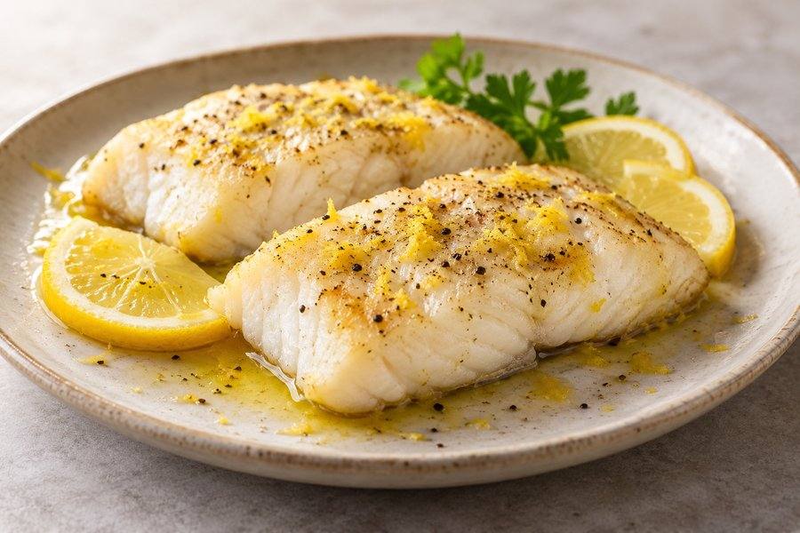 merluza con limón