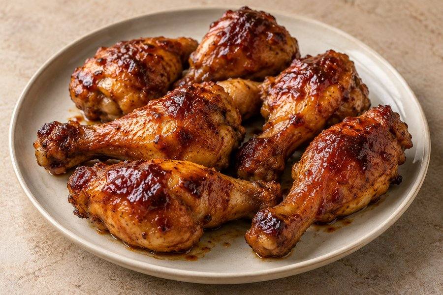 muslos de pollo bbq