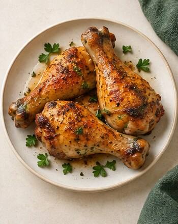 muslos de pollo con hierbas