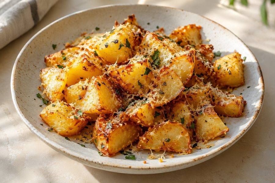 patatas con parmesano