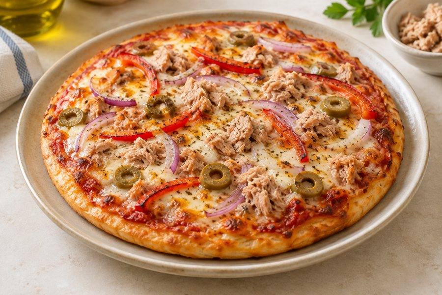 pizza de atún