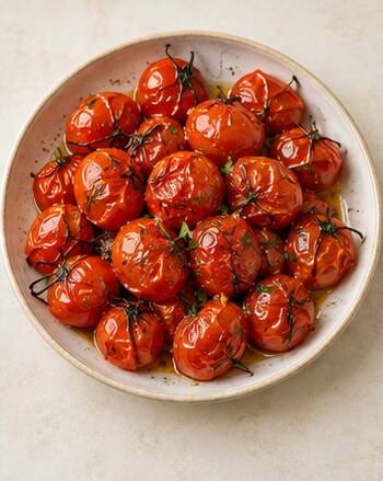 tomates cherry con orégano