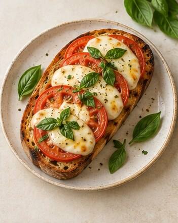 tostas de tomate y mozzarella